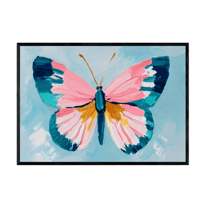 Tableau Coloré Papillon - La Maison Du Tableau
