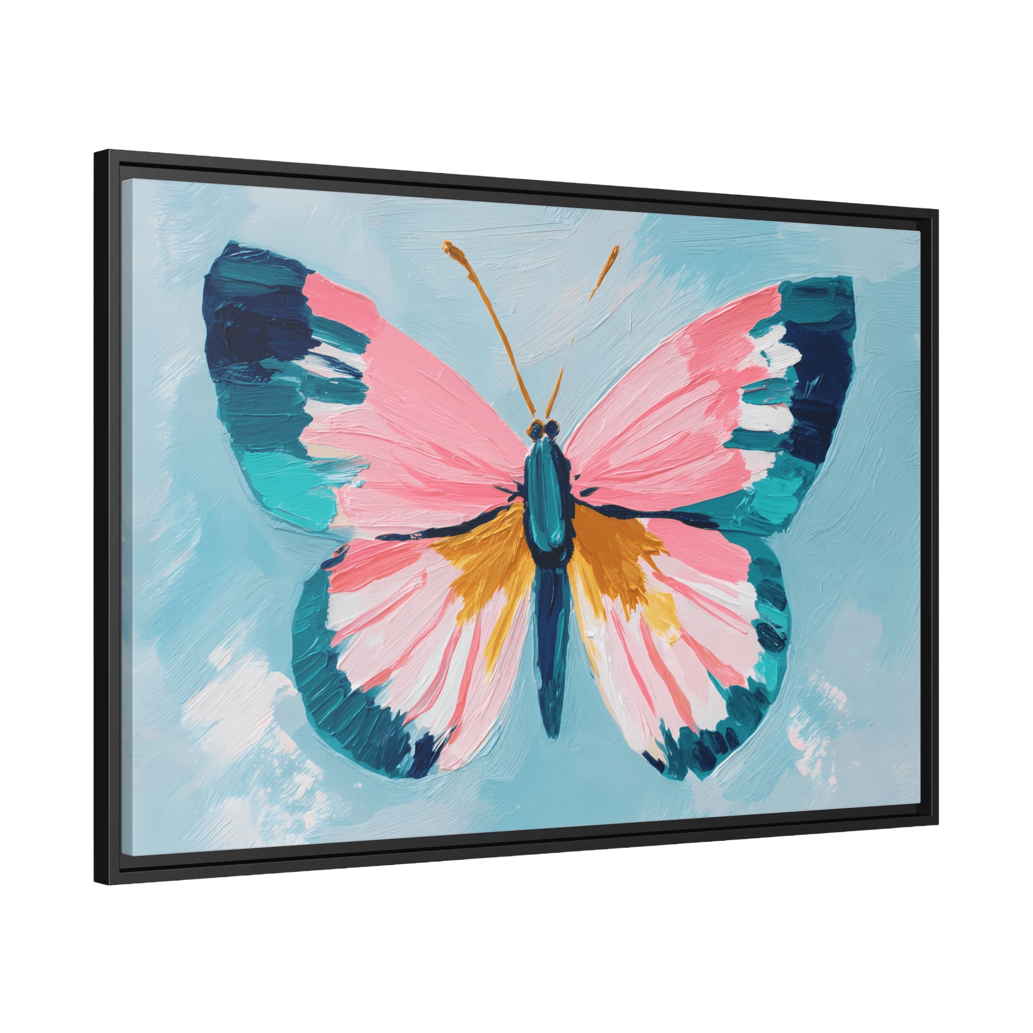 Tableau Coloré Papillon - La Maison Du Tableau
