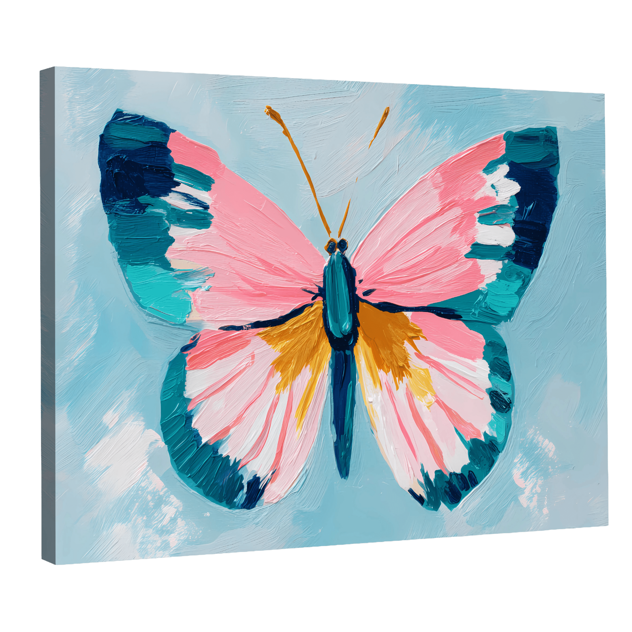 Tableau Coloré Papillon - La Maison Du Tableau