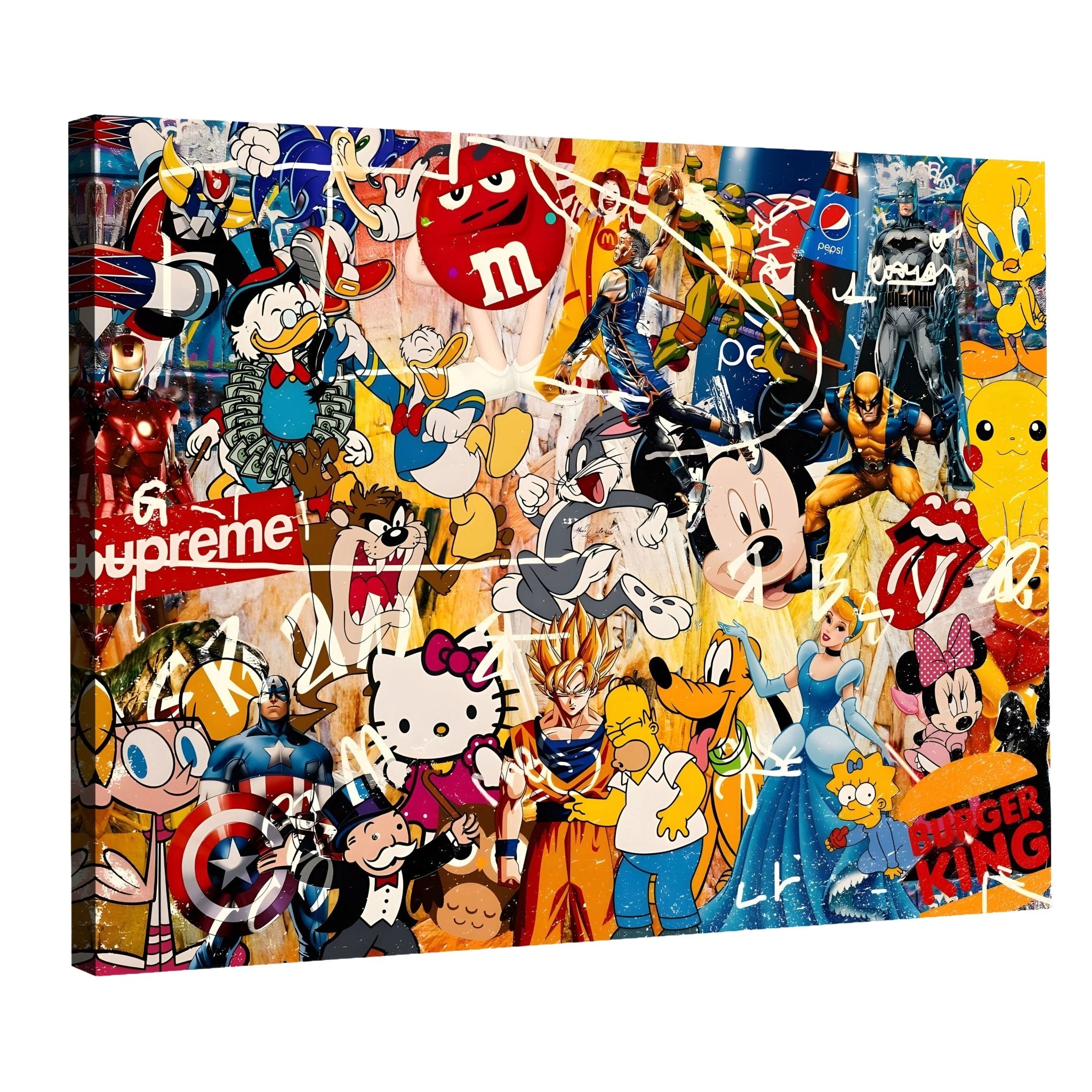 Tableau Coloré Pop Art - La Maison Du Tableau