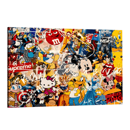 Tableau Coloré Pop Art - La Maison Du Tableau