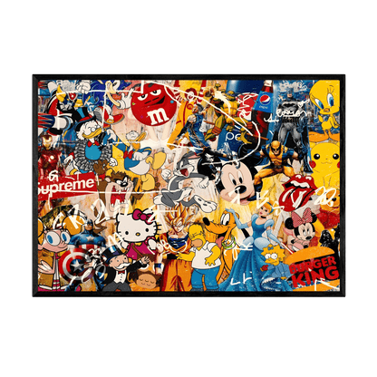 Tableau Coloré Pop Art - La Maison Du Tableau