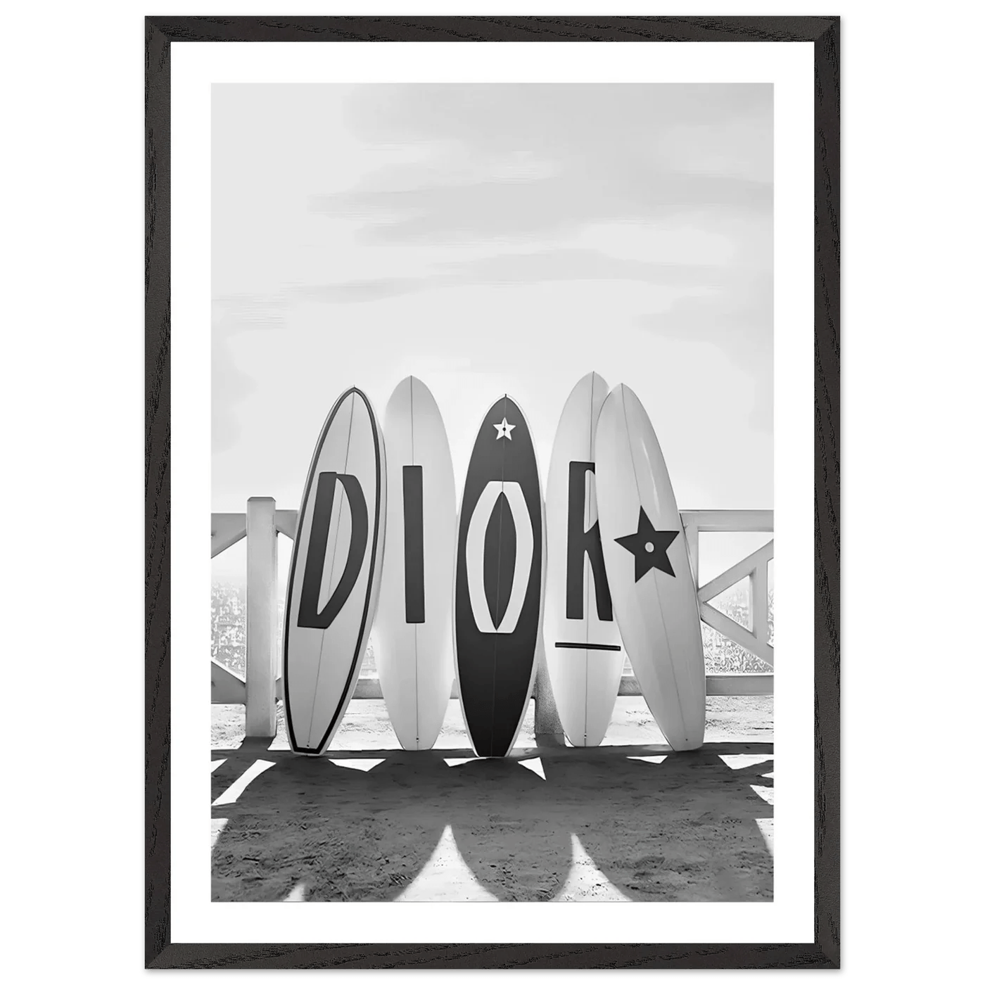 Tableau Dior Noir et Blanc - La Maison Du Tableau