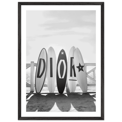 Tableau Dior Noir et Blanc - La Maison Du Tableau