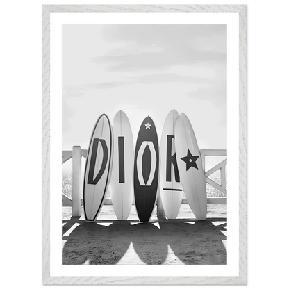 Tableau Dior Noir et Blanc - La Maison Du Tableau