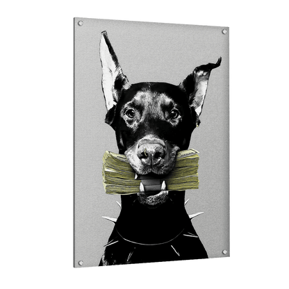 Tableau Doberman Moderne - La Maison Du Tableau