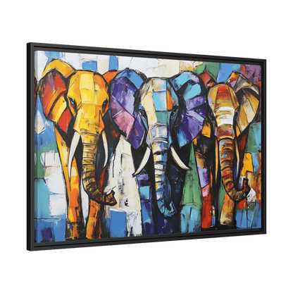 Tableau Éléphant Abstrait - La Maison Du Tableau