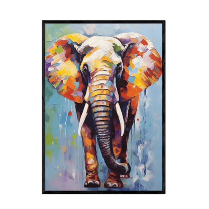 Tableau Éléphant Coloré - La Maison Du Tableau