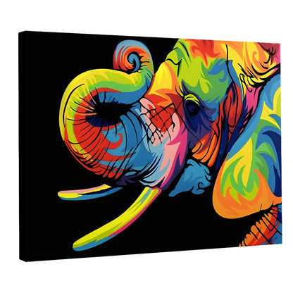 Tableau Éléphant Pop Art - La Maison Du Tableau
