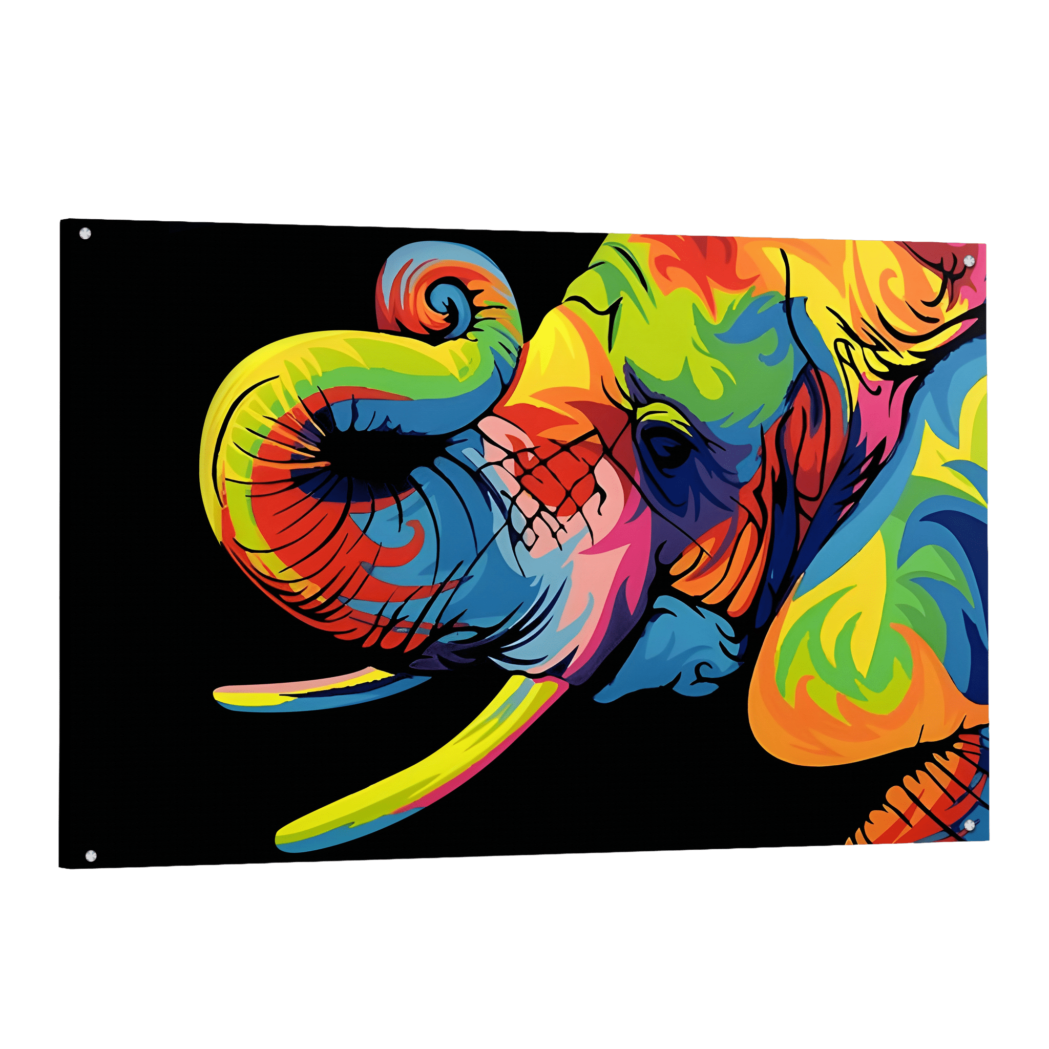 Tableau Éléphant Pop Art - La Maison Du Tableau