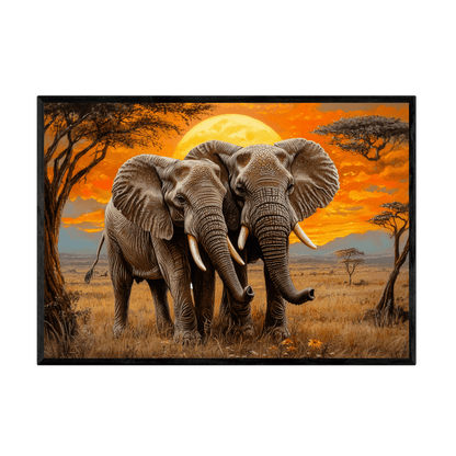 Tableau Éléphants - La Maison Du Tableau