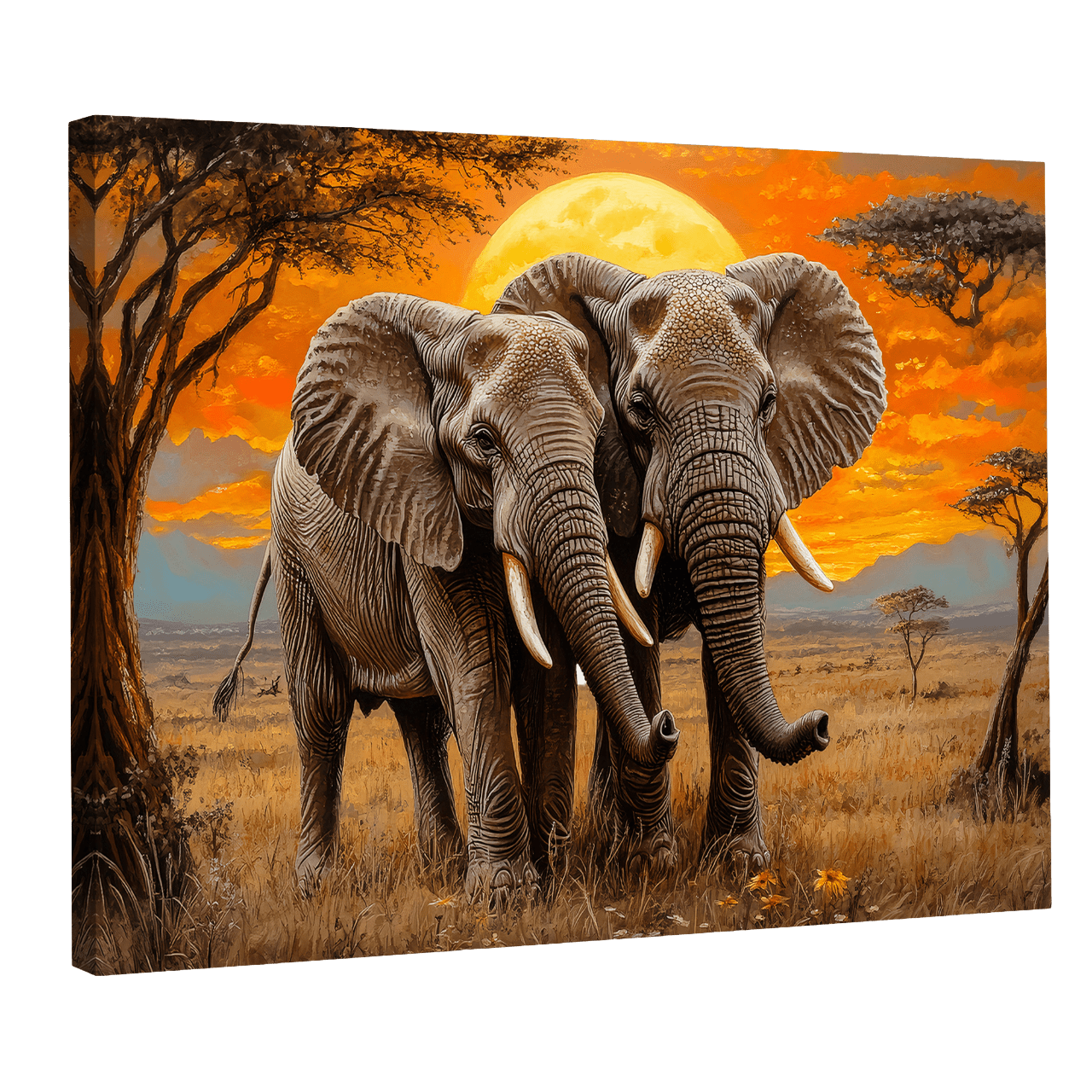 Tableau Éléphants - La Maison Du Tableau