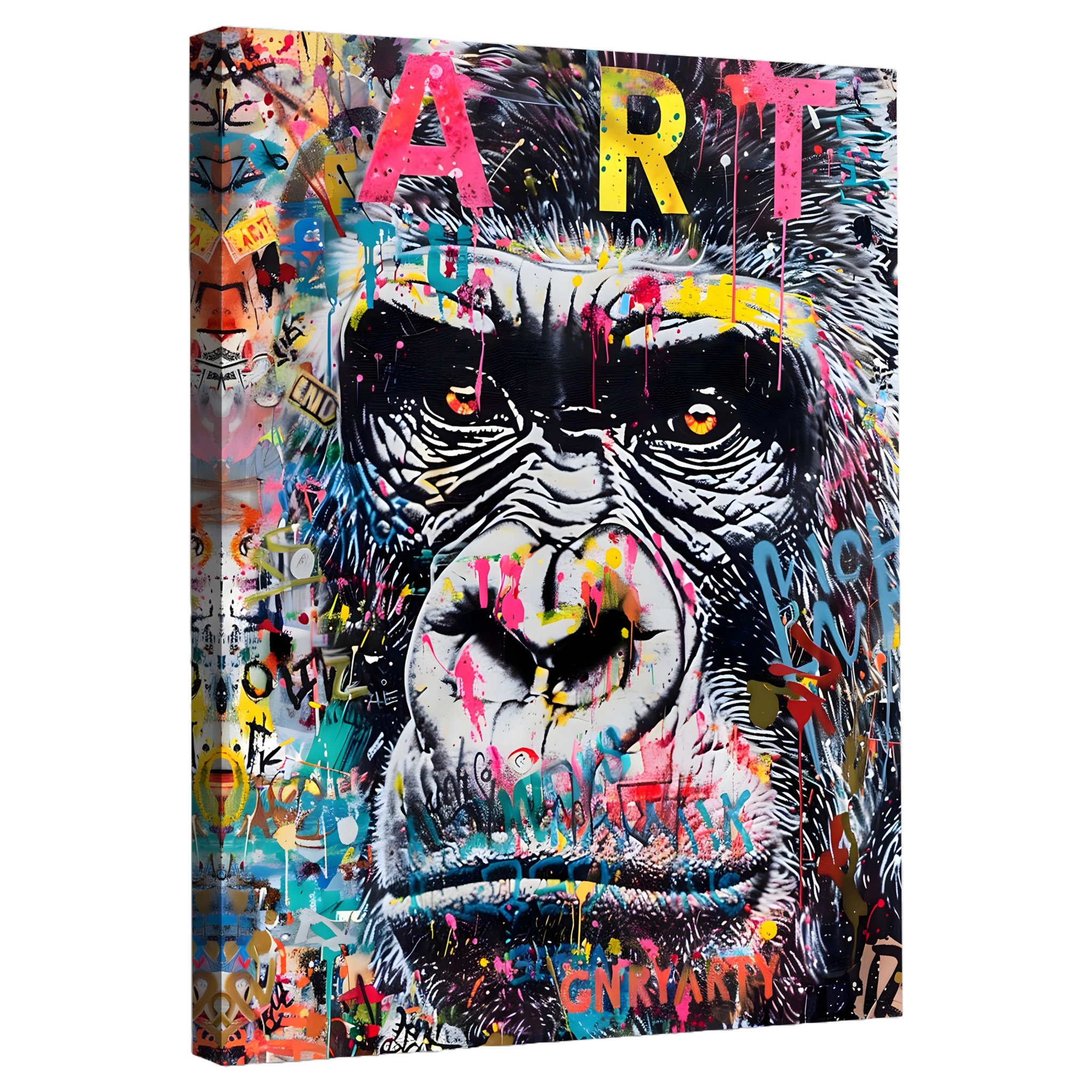 Tableau Gorille Street Art - La Maison Du Tableau