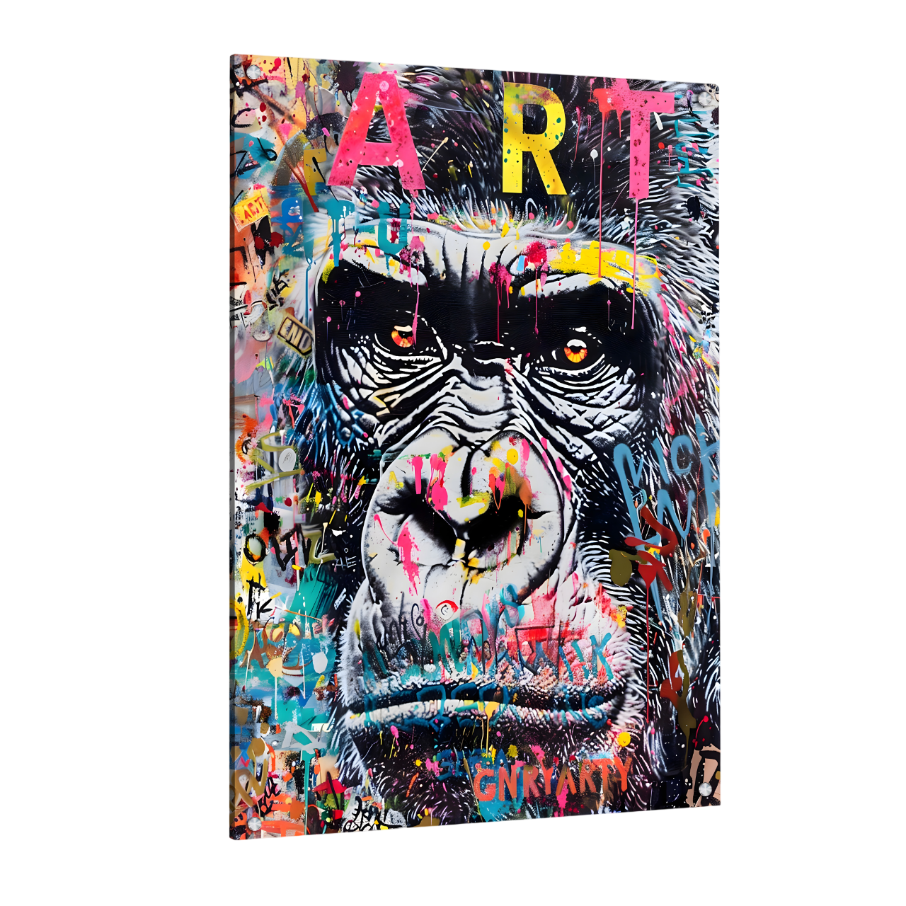 Tableau Gorille Street Art - La Maison Du Tableau