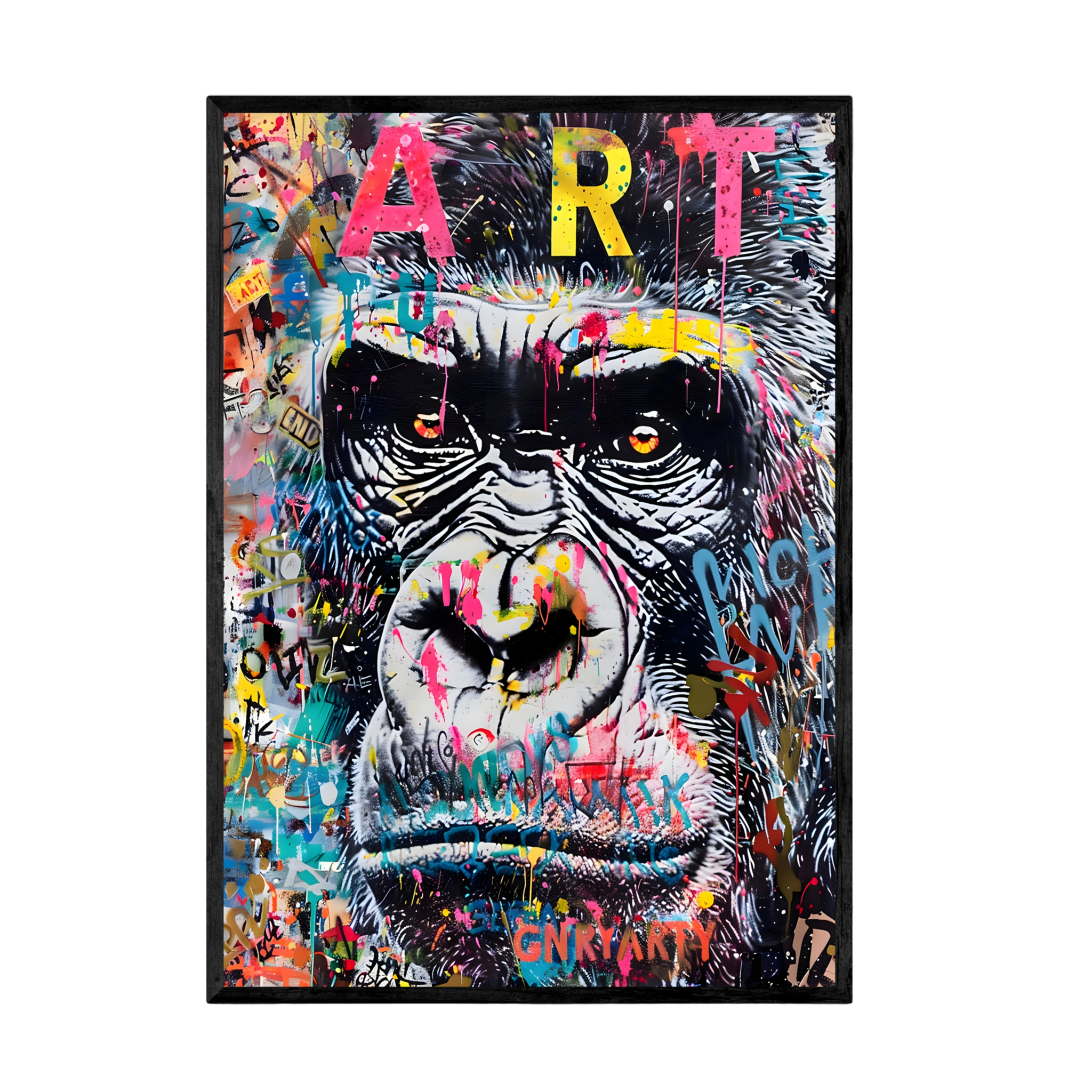 Tableau Gorille Street Art - La Maison Du Tableau