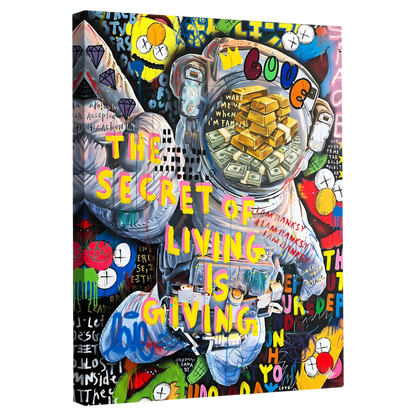 Tableau Graffiti Astronaute - La Maison Du Tableau
