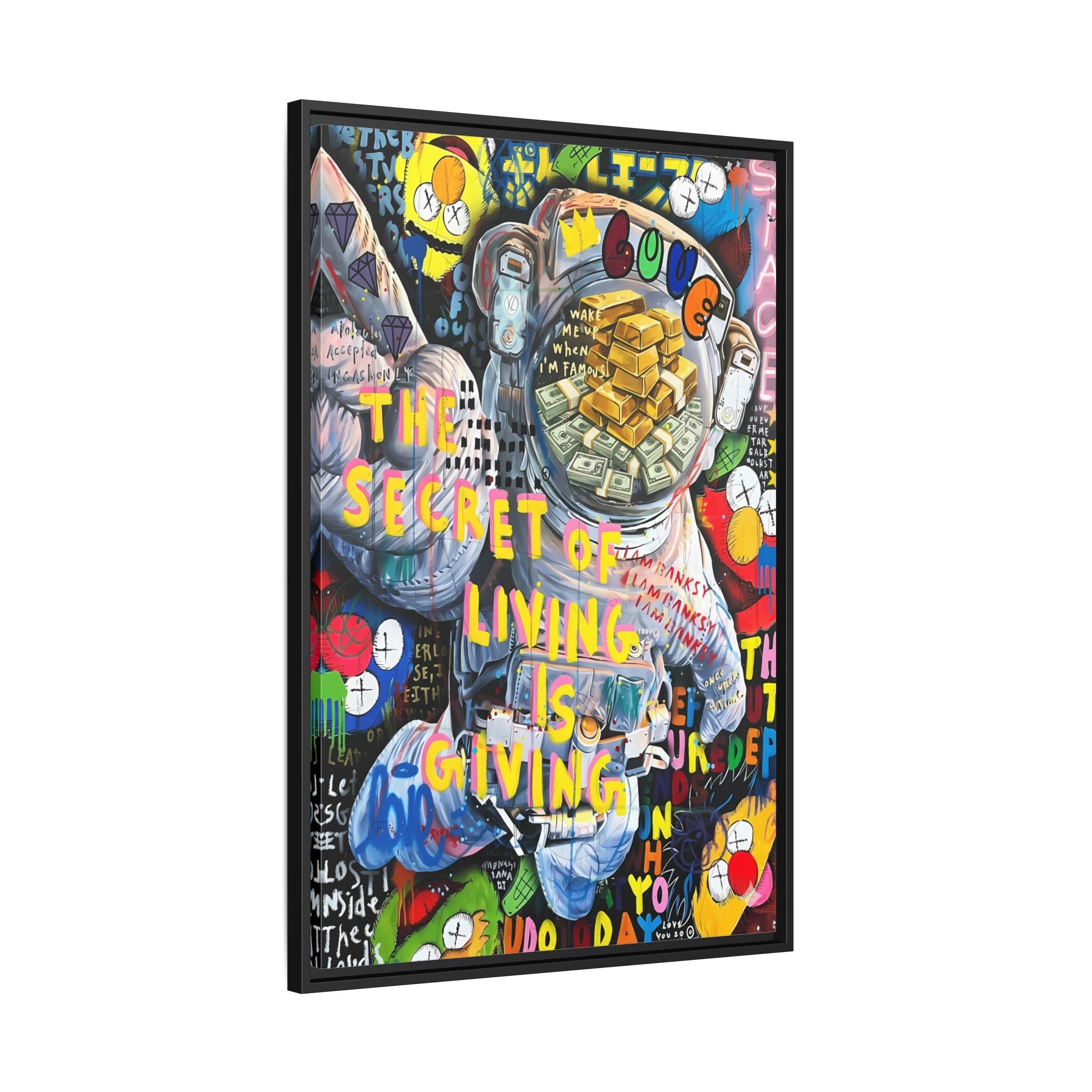 Tableau Graffiti Astronaute - La Maison Du Tableau