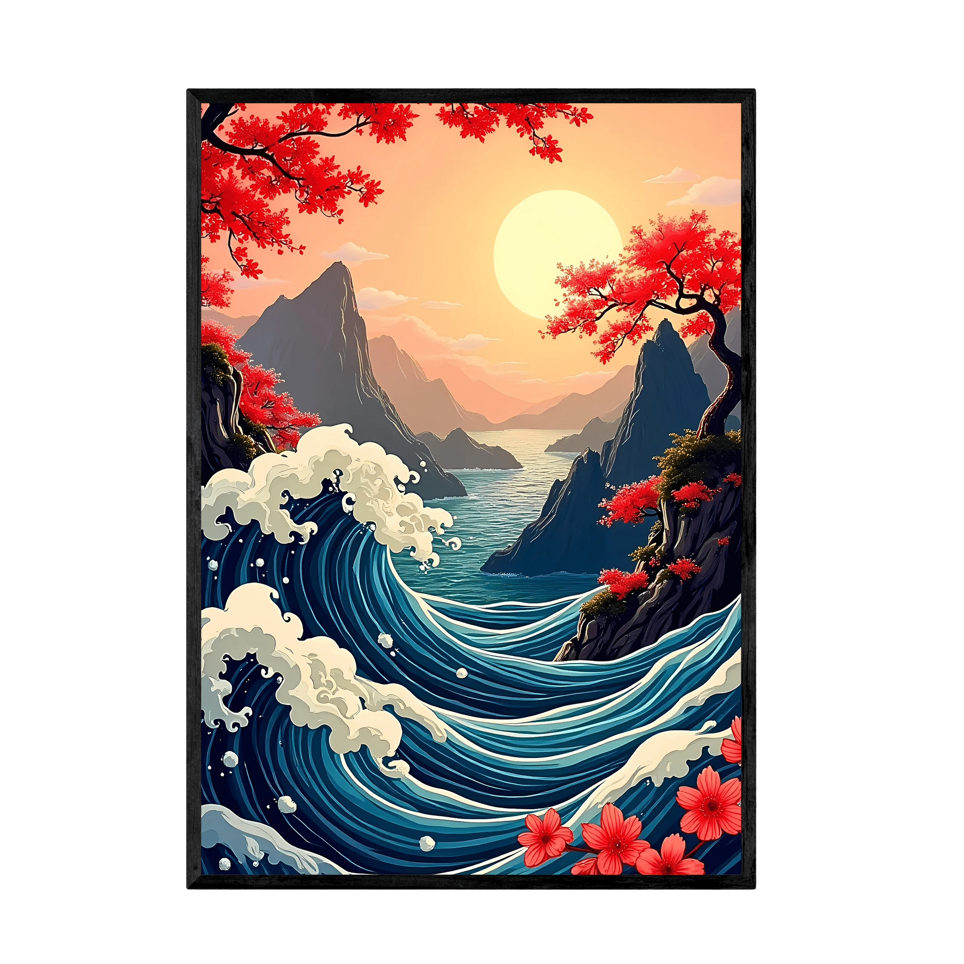 Tableau Japonais Contemporain - La Maison Du Tableau