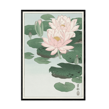 Tableau Japonais Fleur De Lotus - La Maison Du Tableau