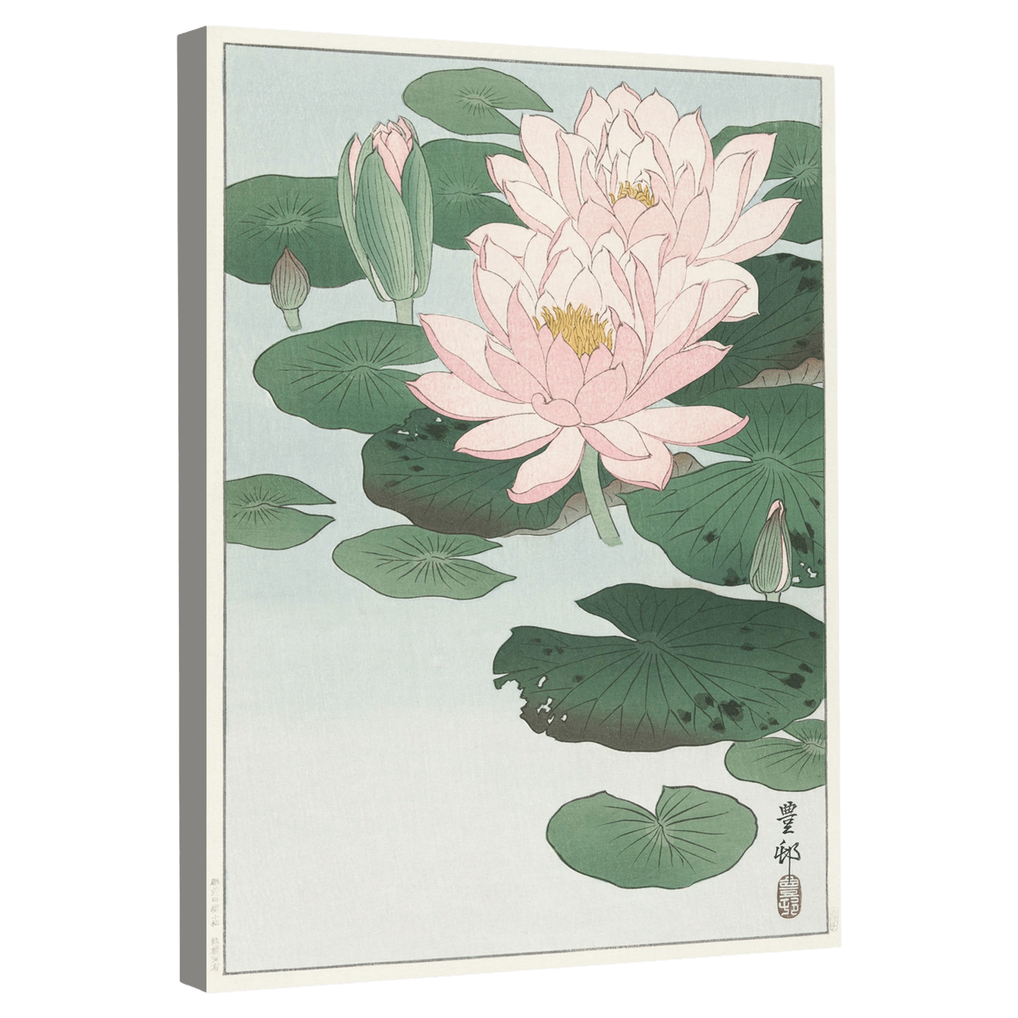Tableau Japonais Fleur De Lotus - La Maison Du Tableau