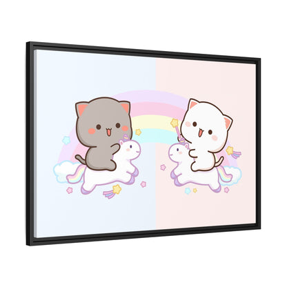 Tableau Kawaii Chatons Licornes - La Maison Du Tableau