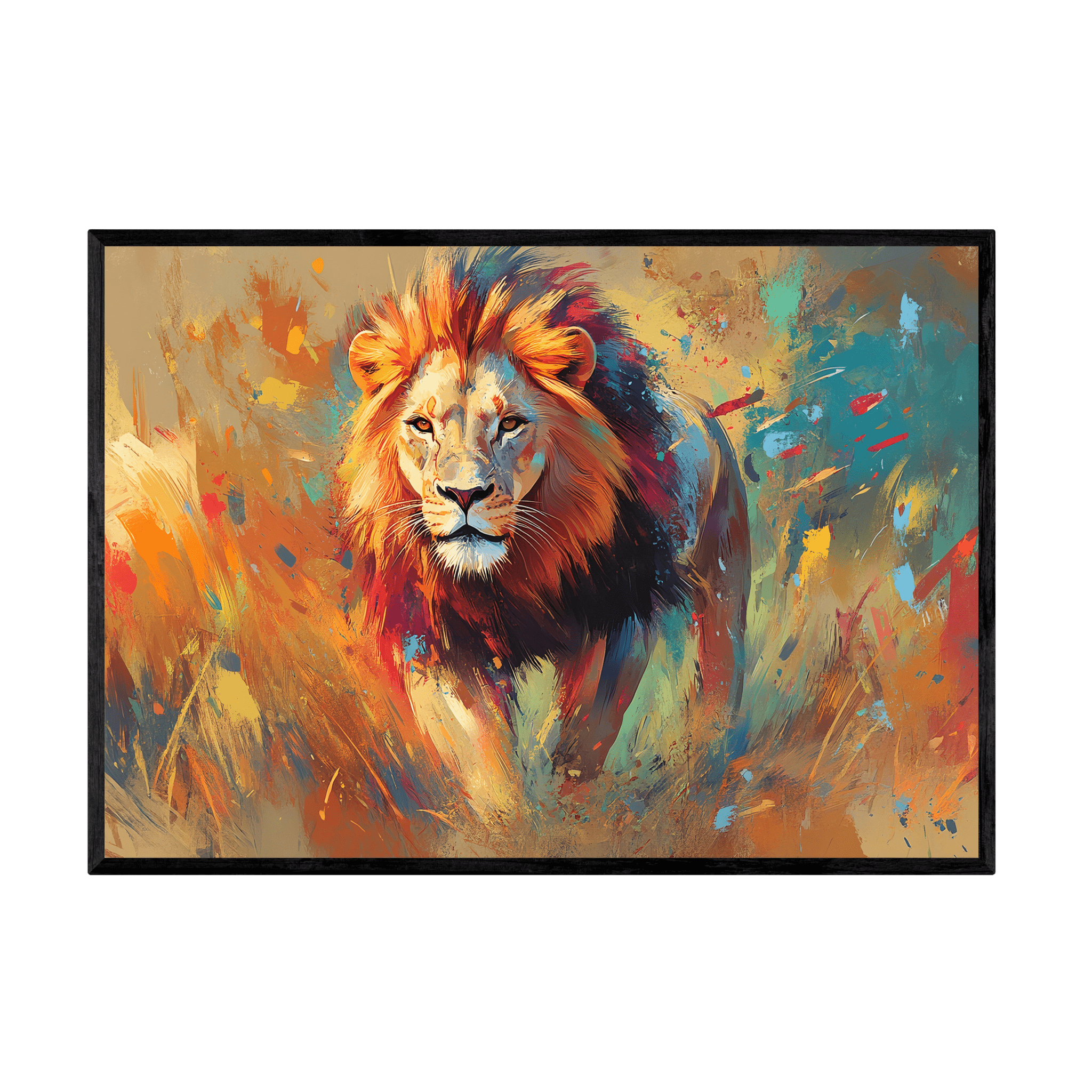 Tableau Lion Peinture - La Maison Du Tableau