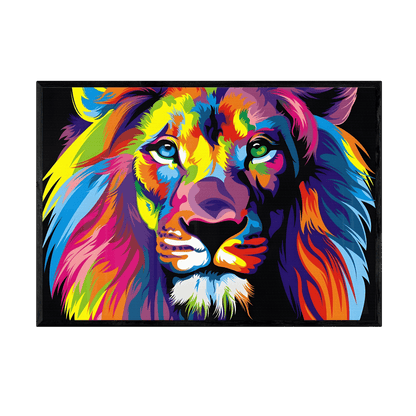 Tableau Lion Pop Art - La Maison Du Tableau