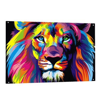 Tableau Lion Pop Art - La Maison Du Tableau