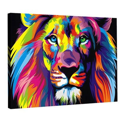 Tableau Lion Pop Art - La Maison Du Tableau