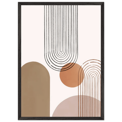 Tableau Minimaliste Arches Terracotta Modernes - La Maison Du Tableau