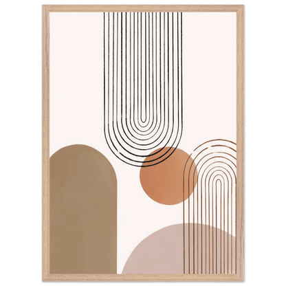 Tableau Minimaliste Arches Terracotta Modernes - La Maison Du Tableau