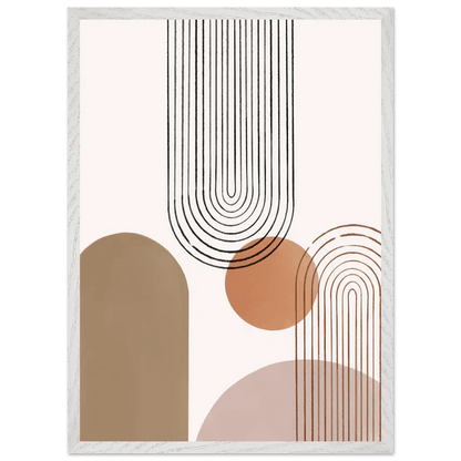 Tableau Minimaliste Arches Terracotta Modernes - La Maison Du Tableau