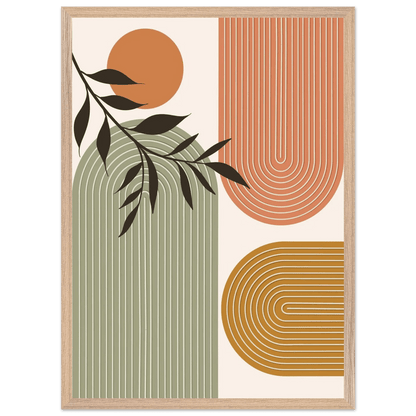 Tableau Minimaliste Calme Terracotta - La Maison Du Tableau