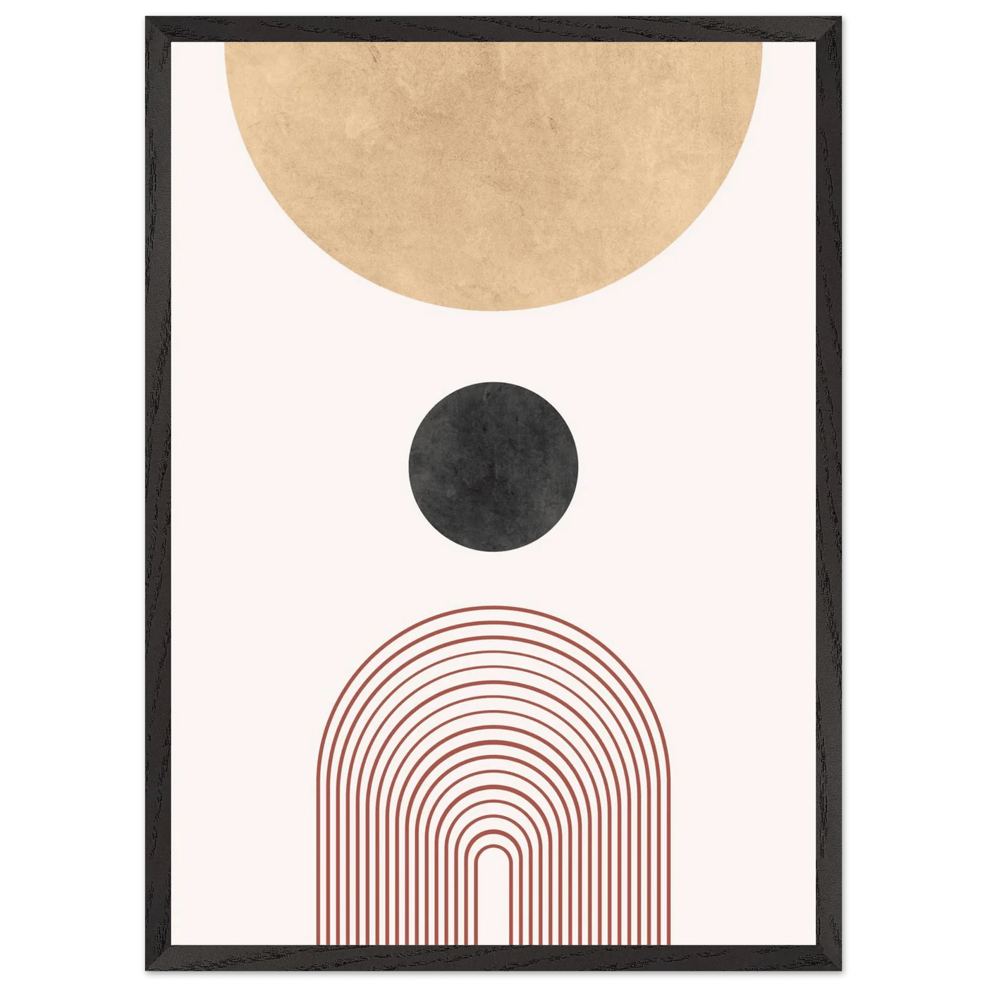 Tableau Minimaliste Cercle & Arche - La Maison Du Tableau