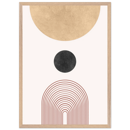 Tableau Minimaliste Cercle & Arche - La Maison Du Tableau