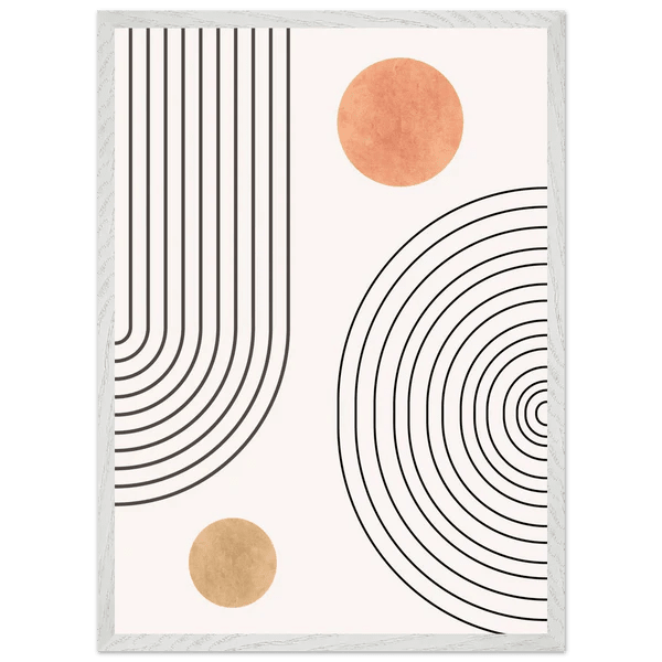 Tableau Minimaliste Cercles Contemporains - La Maison Du Tableau