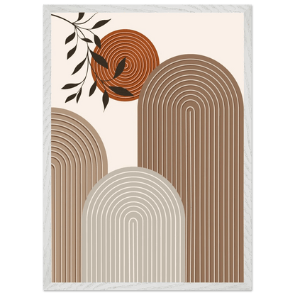 Tableau Minimaliste Courbes Bohèmes - La Maison Du Tableau