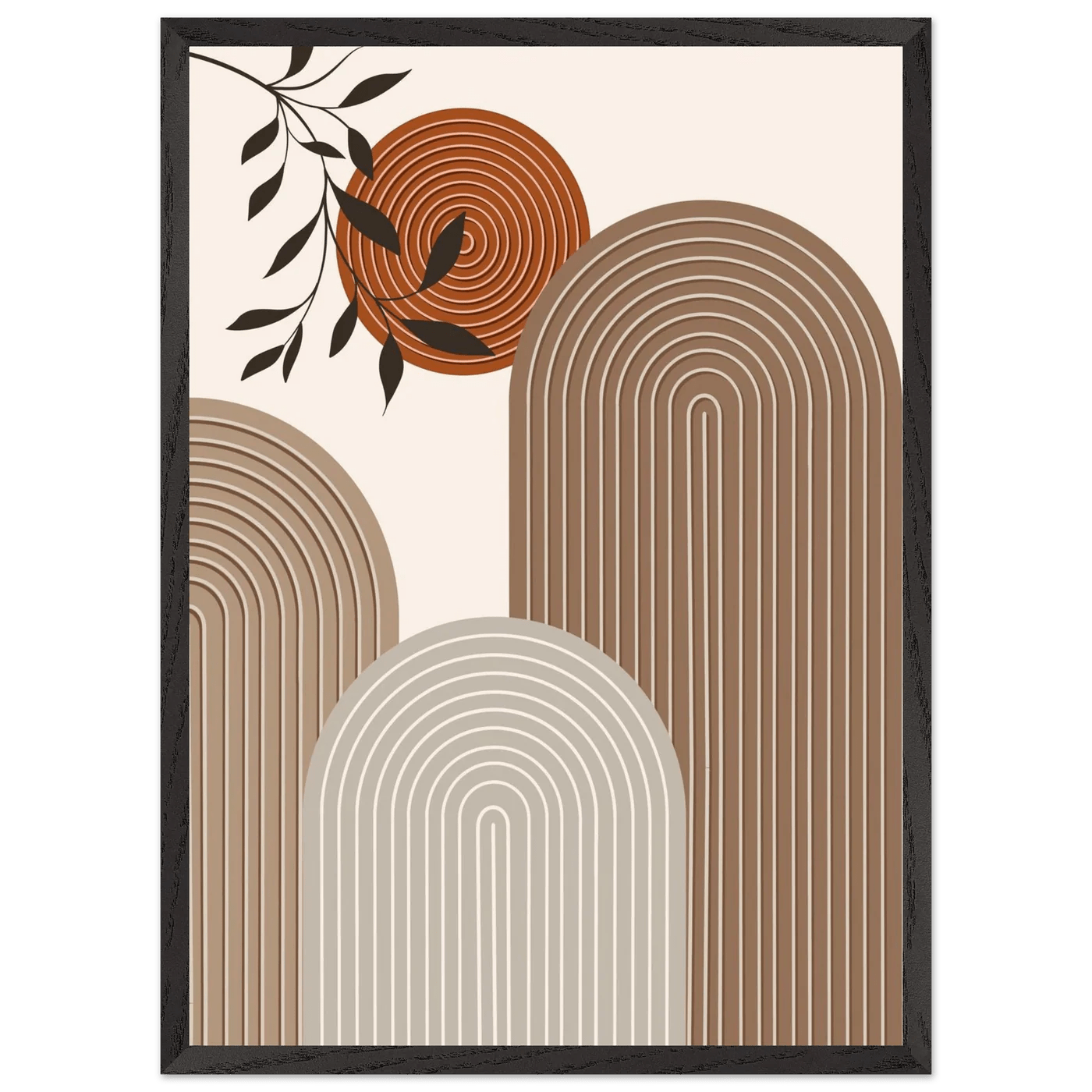 Tableau Minimaliste Courbes Bohèmes - La Maison Du Tableau