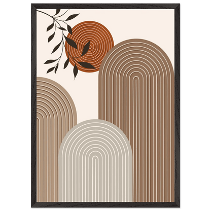 Tableau Minimaliste Courbes Bohèmes - La Maison Du Tableau