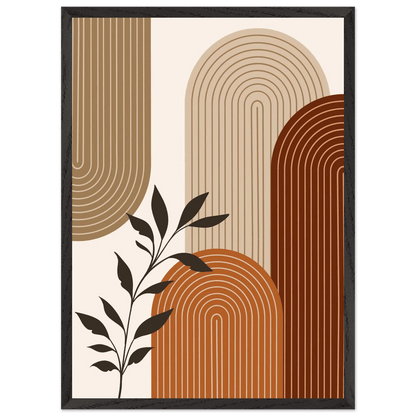 Tableau Minimaliste Courbes Terracotta - La Maison Du Tableau