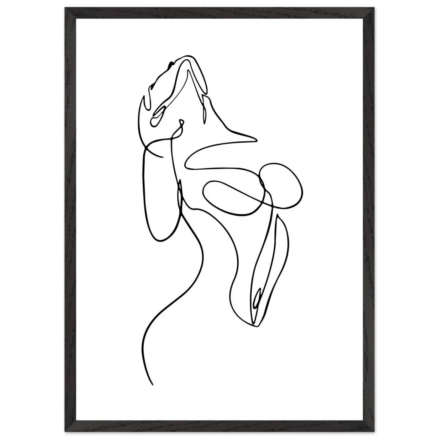 Tableau Minimaliste Esquisse Féminine - La Maison Du Tableau