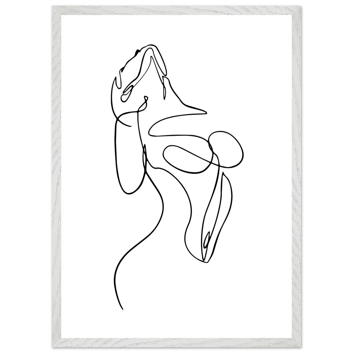 Tableau Minimaliste Esquisse Féminine - La Maison Du Tableau