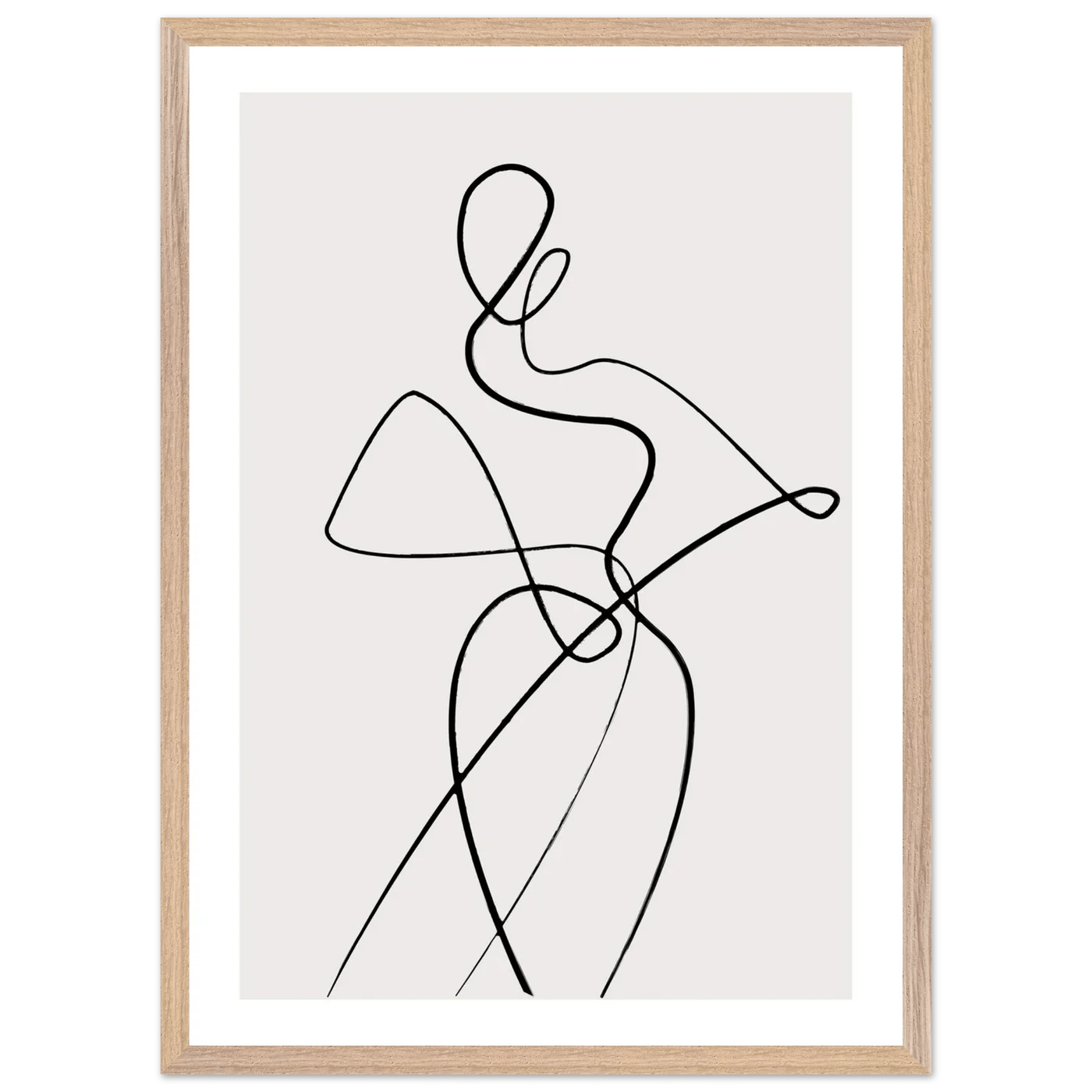 Tableau Minimaliste Femme Silhouette - La Maison Du Tableau