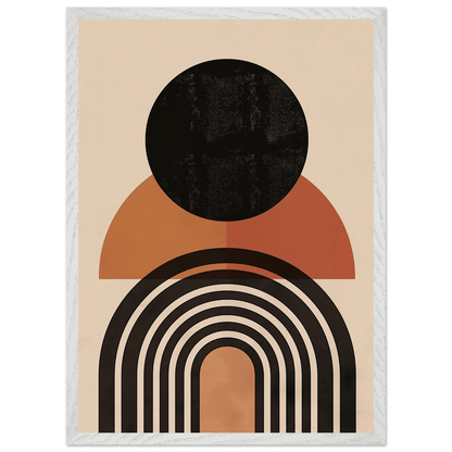 Tableau Minimaliste Géométrique Terracotta - La Maison Du Tableau