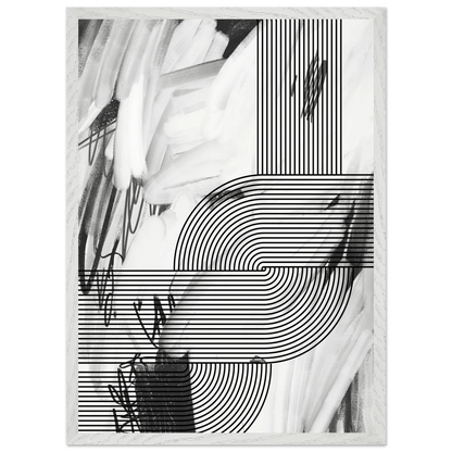 Tableau Minimaliste Noir et Blanc - La Maison Du Tableau