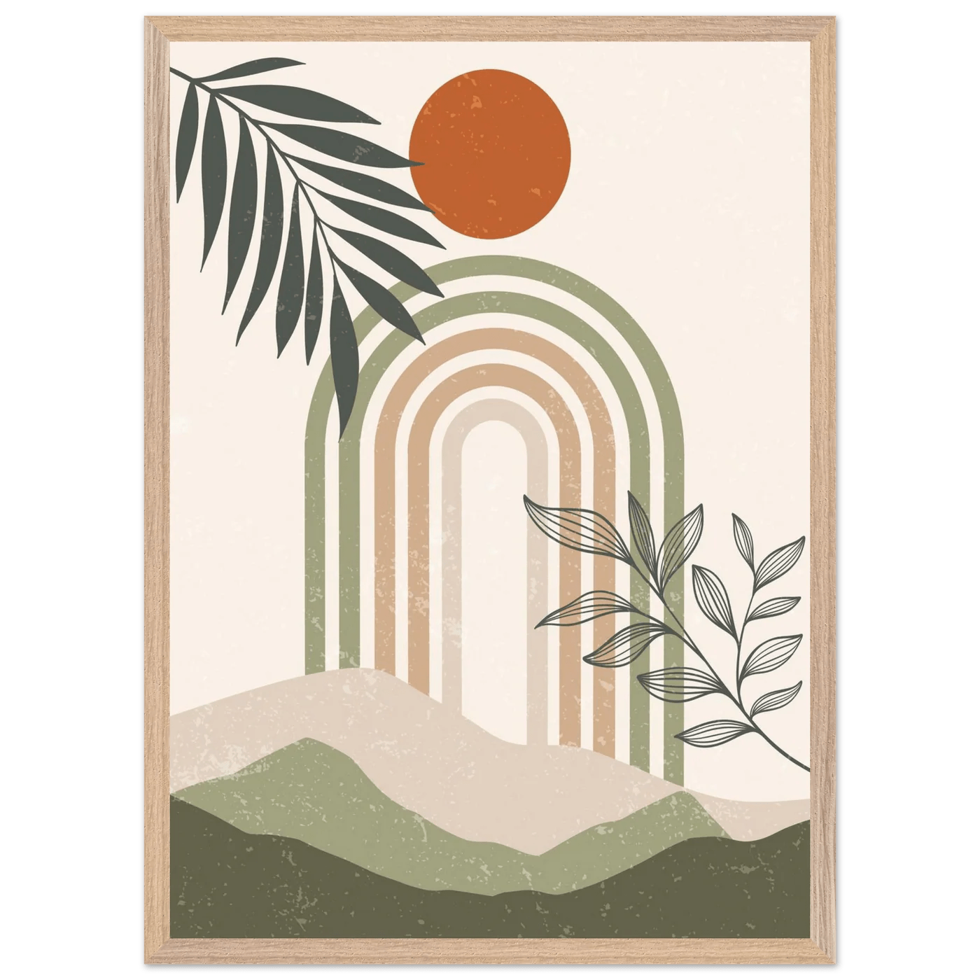 Tableau Minimaliste Paysage Épuré - La Maison Du Tableau