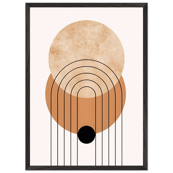 Tableau Minimaliste Soleil Terracotta & Arche - La Maison Du Tableau