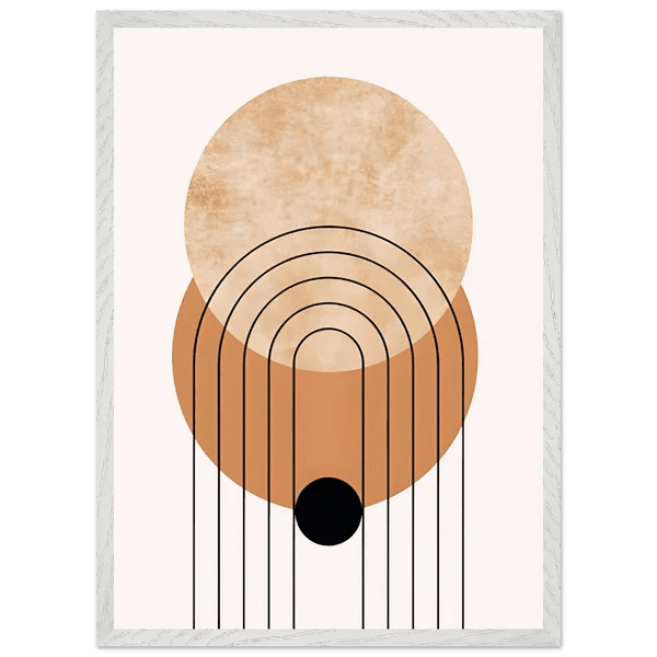 Tableau Minimaliste Soleil Terracotta & Arche - La Maison Du Tableau