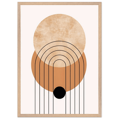 Tableau Minimaliste Soleil Terracotta & Arche - La Maison Du Tableau