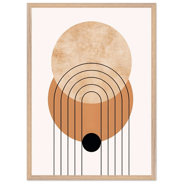 Tableau Minimaliste Soleil Terracotta & Arche - La Maison Du Tableau